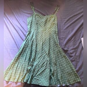 Green Polkadot Dress